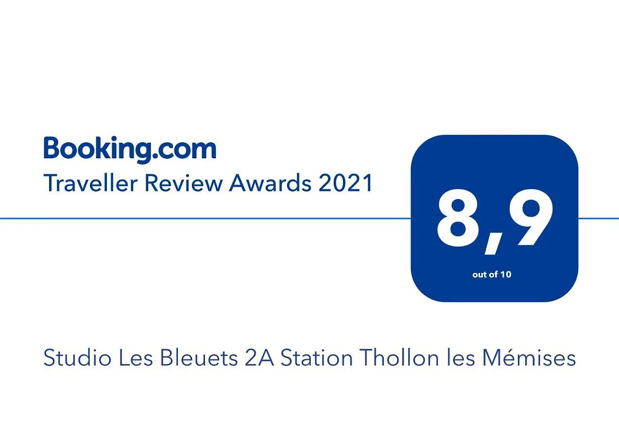 Studio Les Bleuets 2A Station Thollon Les Memises Apartment France